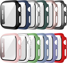 12 Pack Case for Apple Watch 38Mm Series 3/2/1 with Tempered Glass Screen Protec