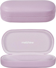 Hard Shell Leather Sunglasses Case,Classic Large Glasses Case for Women Men,Sung