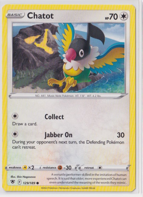 Pokemon Astral Radiance - 129/189 Chatot