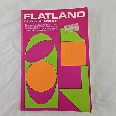 Flatland Edwin A. Abbott 1952 Dover Paperback 6th Edition Mathematics Geometry