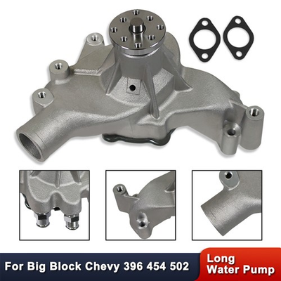 #ad For Chevy Big Block BBC 396 402 454 Long Water Pump LWP High Flow Aluminum Satin $87.68