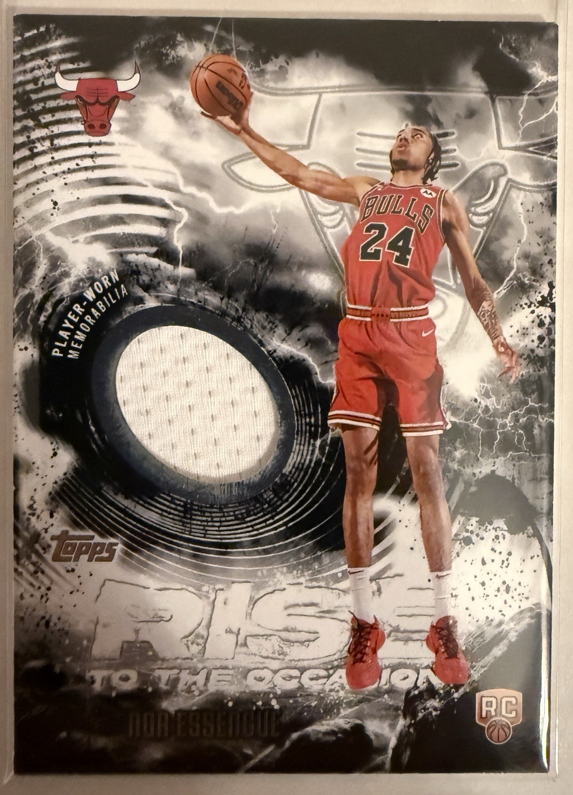 2025-26 Topps Rise to the Occasion Rainbow Noa Essengue Rookie Patch #RTO-NE