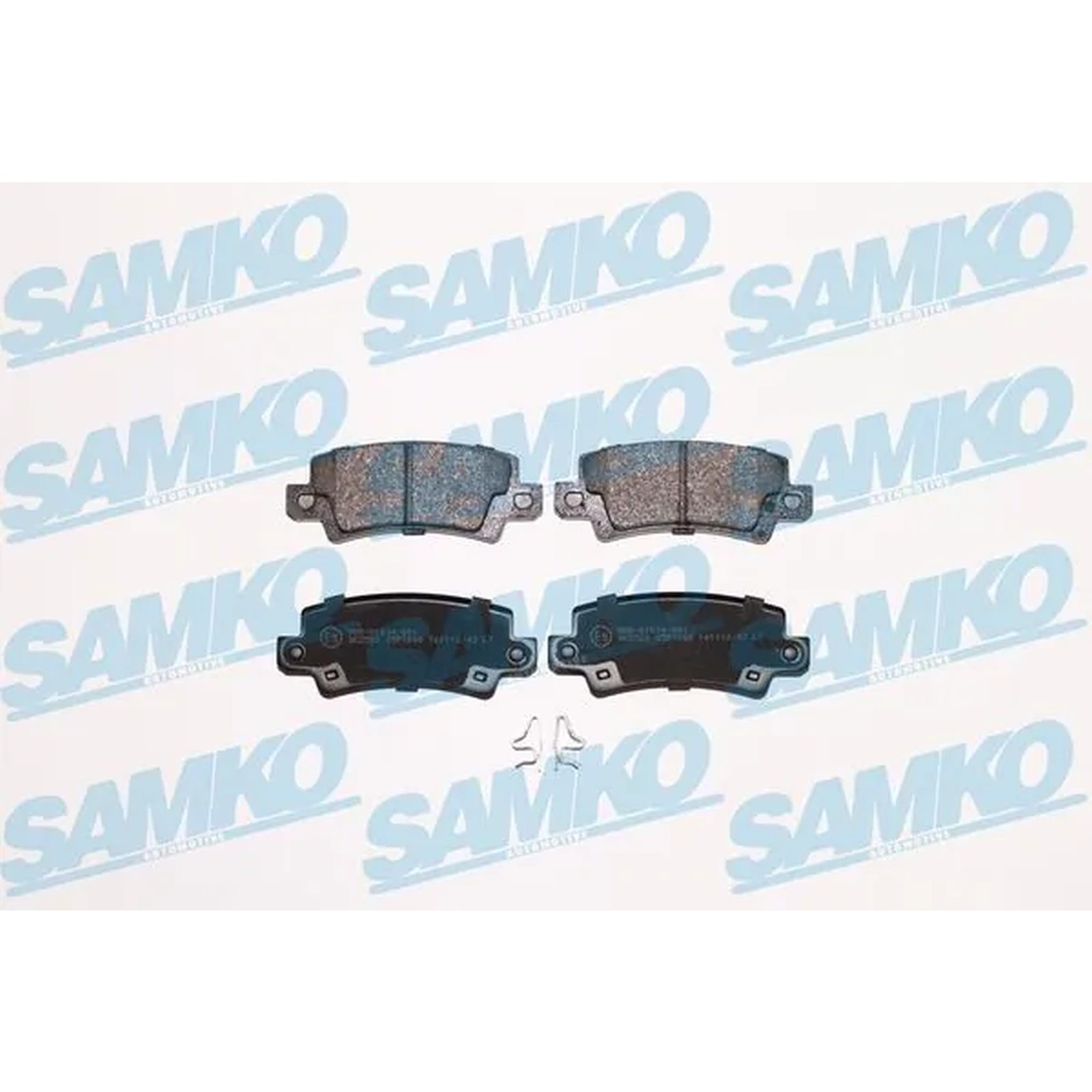 1x ORIGINAL® SAMKO Bremsbelagsatz, Scheibenbremse Hinten für Toyota COROLLA