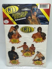 1993 Mexican Wrestling Puffy Stickers (6) Lucha Libre Vampino Smiley AAA CMLL