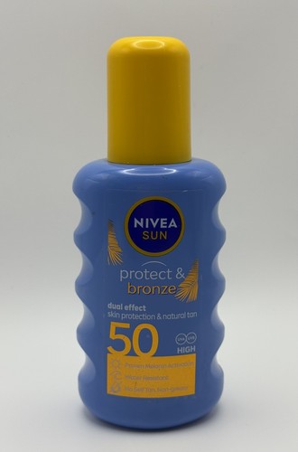 NIVEA Sun Protect & Bronze SPF50 200ml Tan Activating Lotion UVA UVB