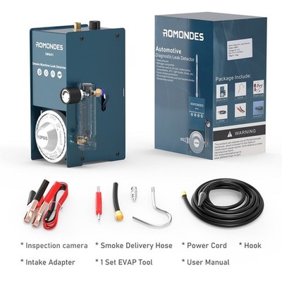 Automotive EVAP Smoke Machine Fuel Pipe Leak Tester Detector Car Diagnostic Tool