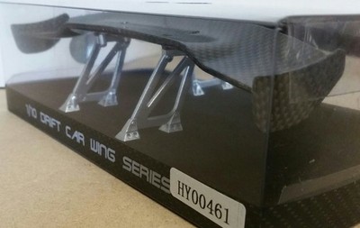 1/10 RC Car On Road Drift Carbon Fiber Effekt Heckspoiler/Wing Superb Style
