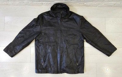 Angelo Litrico Leather Men's Black Jacket Vintage Size 52 (XL) Leather Jacket