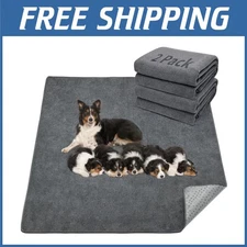 Soft Surface Crate Mat for Dogs, 36x72in, 2 Pack