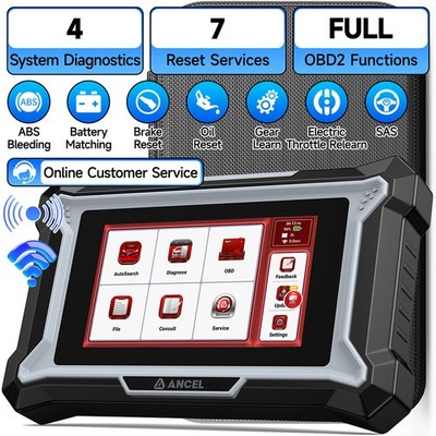 ANCEL DS100 Car OBD2 Scanner ABS SRS Check Engine Transmission Diagnostic Tool