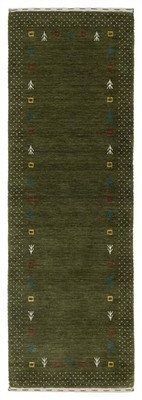 Hand loomed Area Rug 2'6'' x 10'0'' Traditional Wool Oriental Carpet