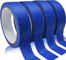 4 Rolls Premium Painters Tape, Blue Tape, Masking Tape, Paint Tape for