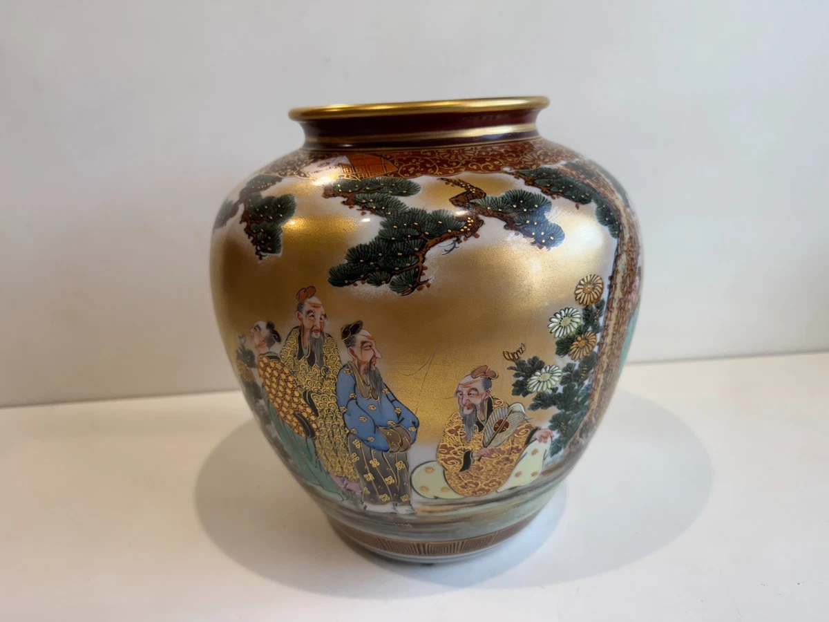 金色复古原版古董日本花瓶| eBay