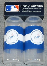MLB Los Angeles Dodgers Baby Bottle 9 fl oz 2-Pack Set by baby fanatic