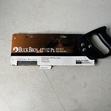 BUCK BROS. Mitre Back Saw, 12" Long Blade, 12 points per inch, Made in USA (t2)