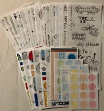 Lot of 30 Creative Memories Sticker Sheets