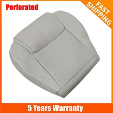 Fits 2006 2007 2008-2010 Jeep Commander Driver Bottom Perf Leather Cover Lt Gray