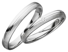2x JC Trauringe Silber Eheringe 925 Sterling inkl.Gravur&Etui (Paarpreis) S063