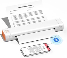 A4 Portable Thermal Printer Wireless Bluetooth  Paper Roll Bin Inkless lot