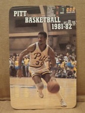UNIVERSITY OF PITTSBURGH (PITT) 1981-1982 MEN'S BASKETBALL POCKET SCHEDULE 