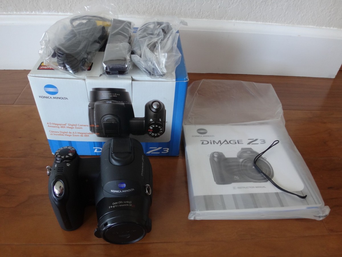 Konica Minolta DiMAGE Z3 4.0 MP Digital Camera in Original Box | eBay