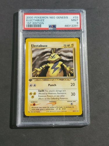 Electabuzz (1st Edition) graded PSA 9 for sale on eBay