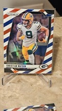 2024 Panini Prizm - Red White & Blue Prizm #103 Christian Watson