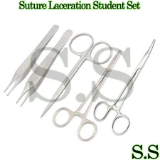 5 Pcs Suture Laceration Student Surgical Kit