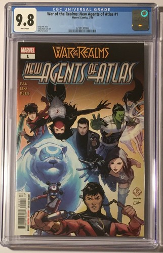 War Of The Realms New Agents Of Atlas #1 CGC 9.8 🔥 1st Aero IO Wave Crescent 🔥