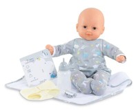Corolle 9000130280 - Mon Grand Poupon Mein Neugeborenen Set, WeichköRperpuppe Mi