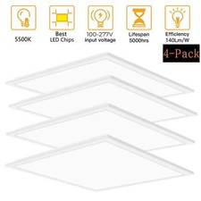 2x2 45W/2x4Ft 75W LED Panel Light Drop Ceiling Dimmable Recessed Troffer Fixture
