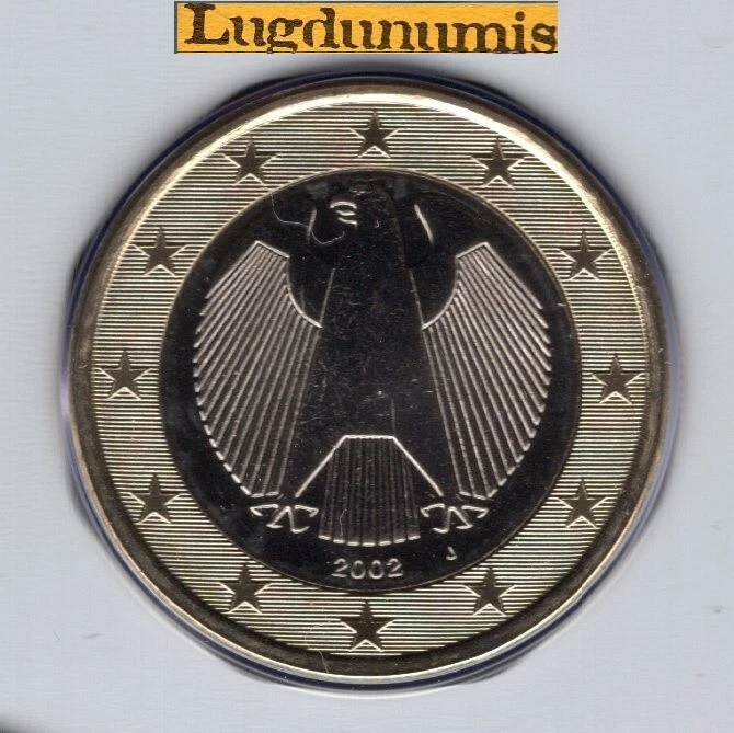 Allemagne 2002 1 Euro J Hambourg BU FDC provenant coffret 135000 exemplaires - G - Photo 1/1
