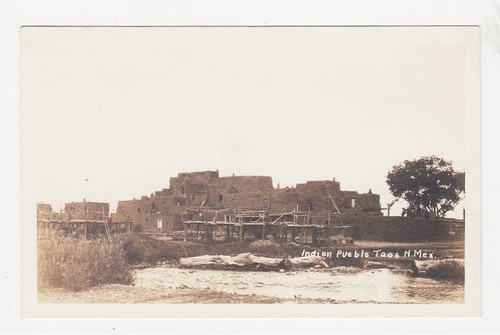 NAVAJO TAOS NEW MEXICO INDIAN PUEBLO ~ c. - 1910
