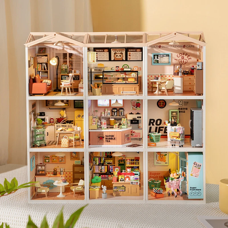 Rolife Super Creator Plastic DIY Mini LED Dollhouse Kids Birthday Xmas Gifts - Image 4 of 4