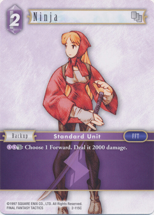 Near Mint FFTCG Ninja - 2-115C Opus II Final Fantasy TCG | eBay