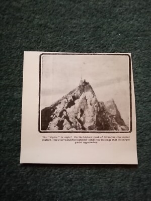El99 Ephemera 1901 Bild Gibraltar der Ophir nähert sich 
