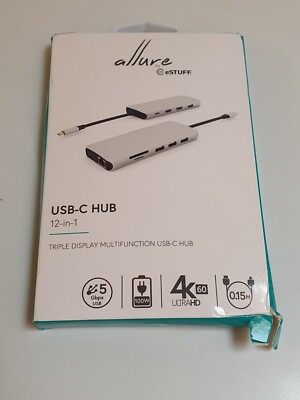 eSTUFF Single USB-C Dock - Dockingstation 5704174098577  Verpackung ist be_0,1_6