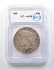 1928 Peace Silver Dollar AU58 ICG *8687