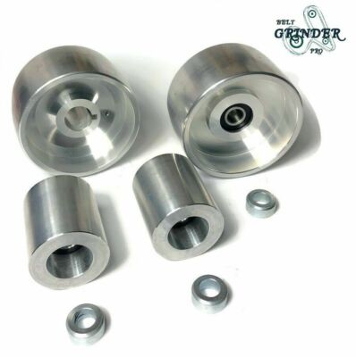 Belt Grinder 2x72 wheel set knife grinder 4'' Drive 24 mm bore 4'' track 2'' Idler 
