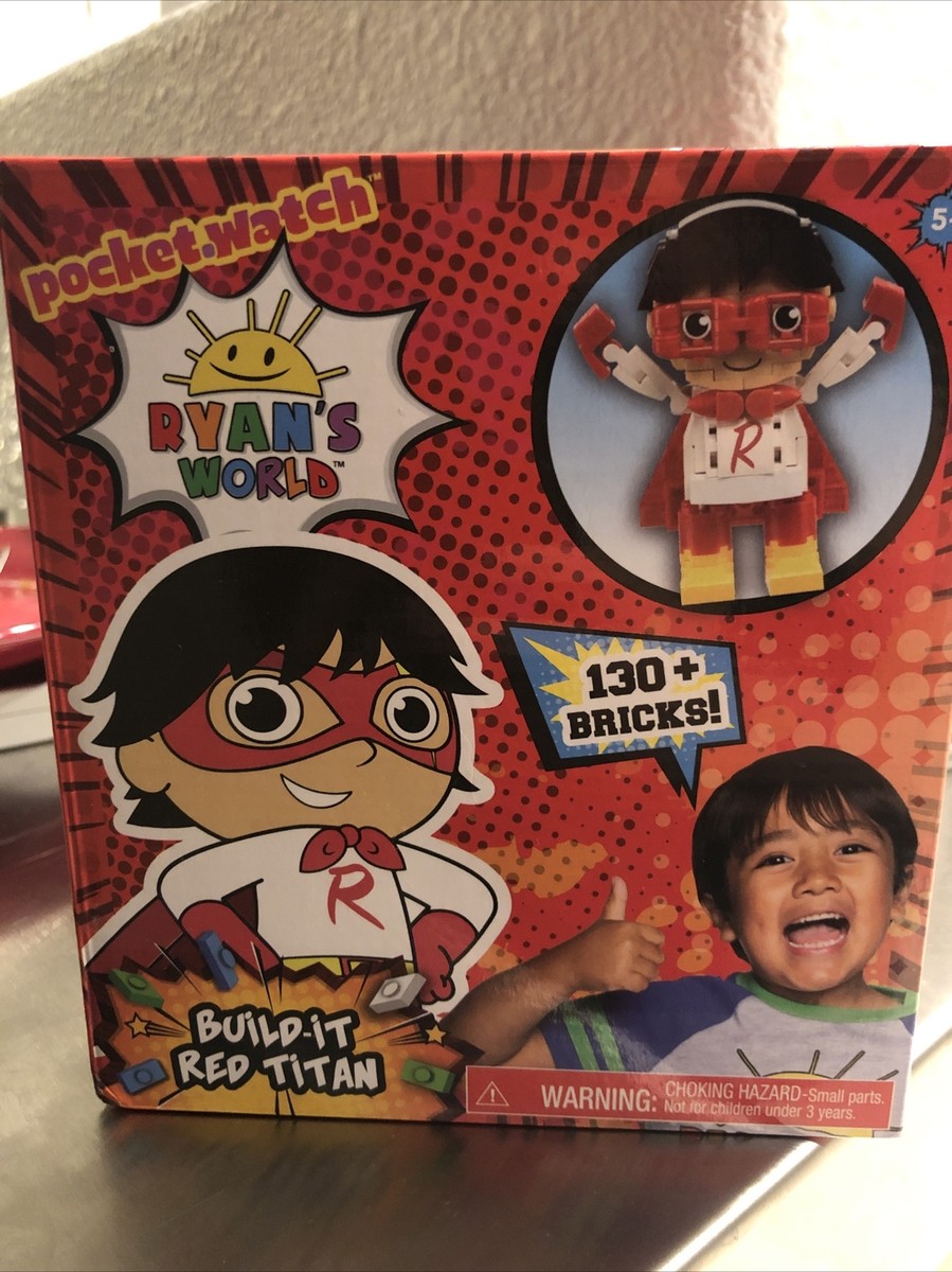 Pocket Watch Ryan's World 'Build-It Red Titan Blocks Kit (130+