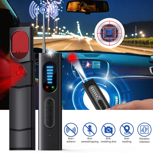 4xWanzen Detektor RF Versteckte Kamera Finder Wanzenfinder GPS Anti-Spy-Detektor - Bild 9 von 22