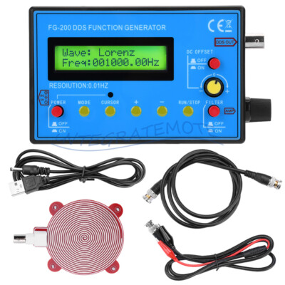 FG-200 0.01Hz-500KHz DDS Function Signal Generator Frequency Signal Counter DIY