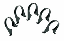 Black Soil Pipe Clips x 5 Soil & Vent Pipe Bracket 110mm