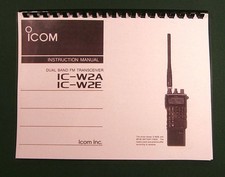 Icom IC-W2A / IC-W2E Instruction manual: Premium Card Stock Covers  28 LB Paper