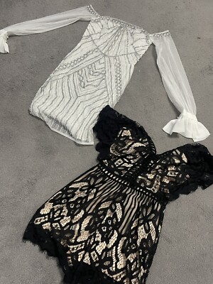 Womens Joblot Bundle, Sequin Dress Playsuit Boohoo Quiz Size Uk  UK