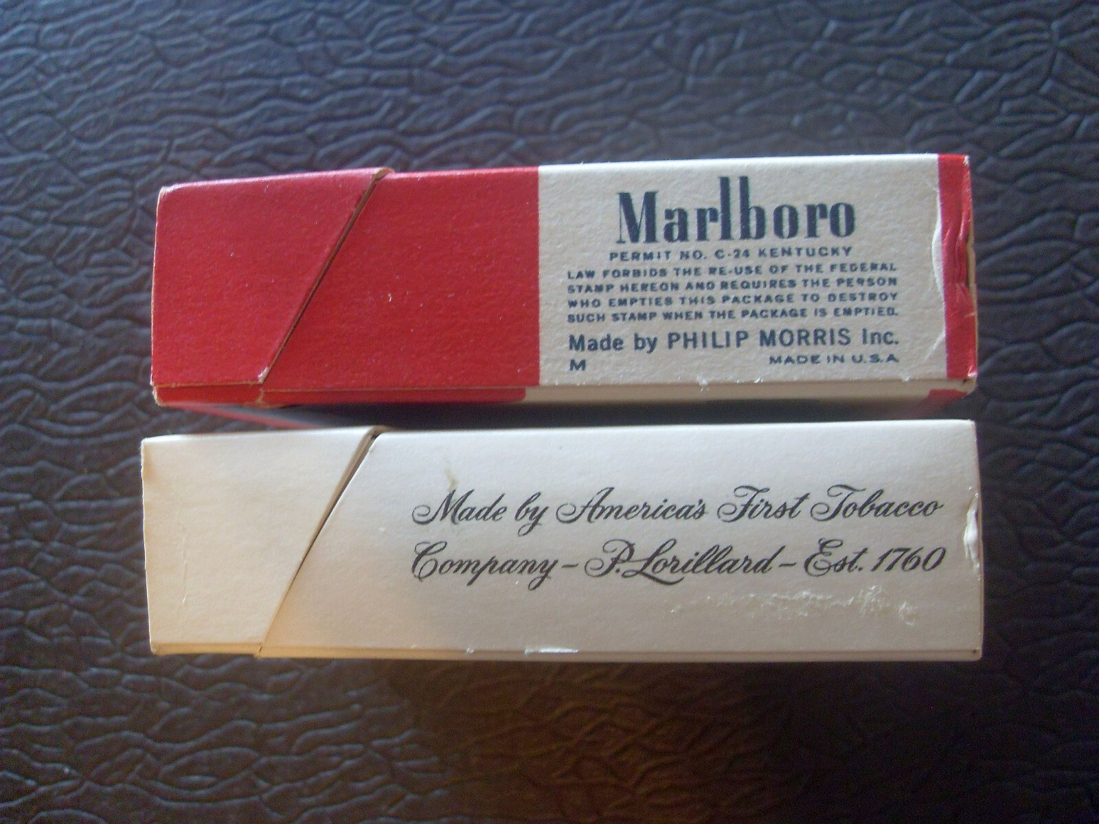 EMPTY Hard Packs 1955 Marlboro and Old Gold Cigarettes w/ TAX STAMPS eBay