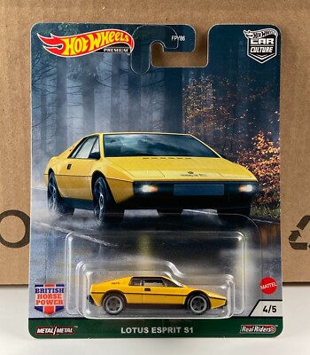 Hot Wheels LOTUS ESPRIT S1 (YELLOW) 2020 HOT WHEELS Premium CAR CULTURE