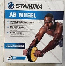 Stamina Ab Wheel Roller Exercise Crunch Workout Fitness Training Core
