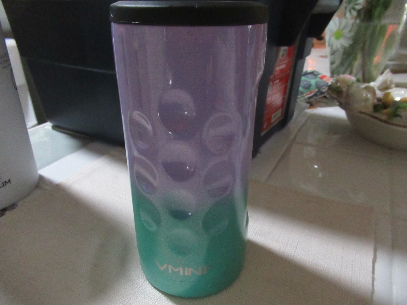 Vmini Can Cooler Slim Stainless Steel Can Insulator 12 oz Glitter