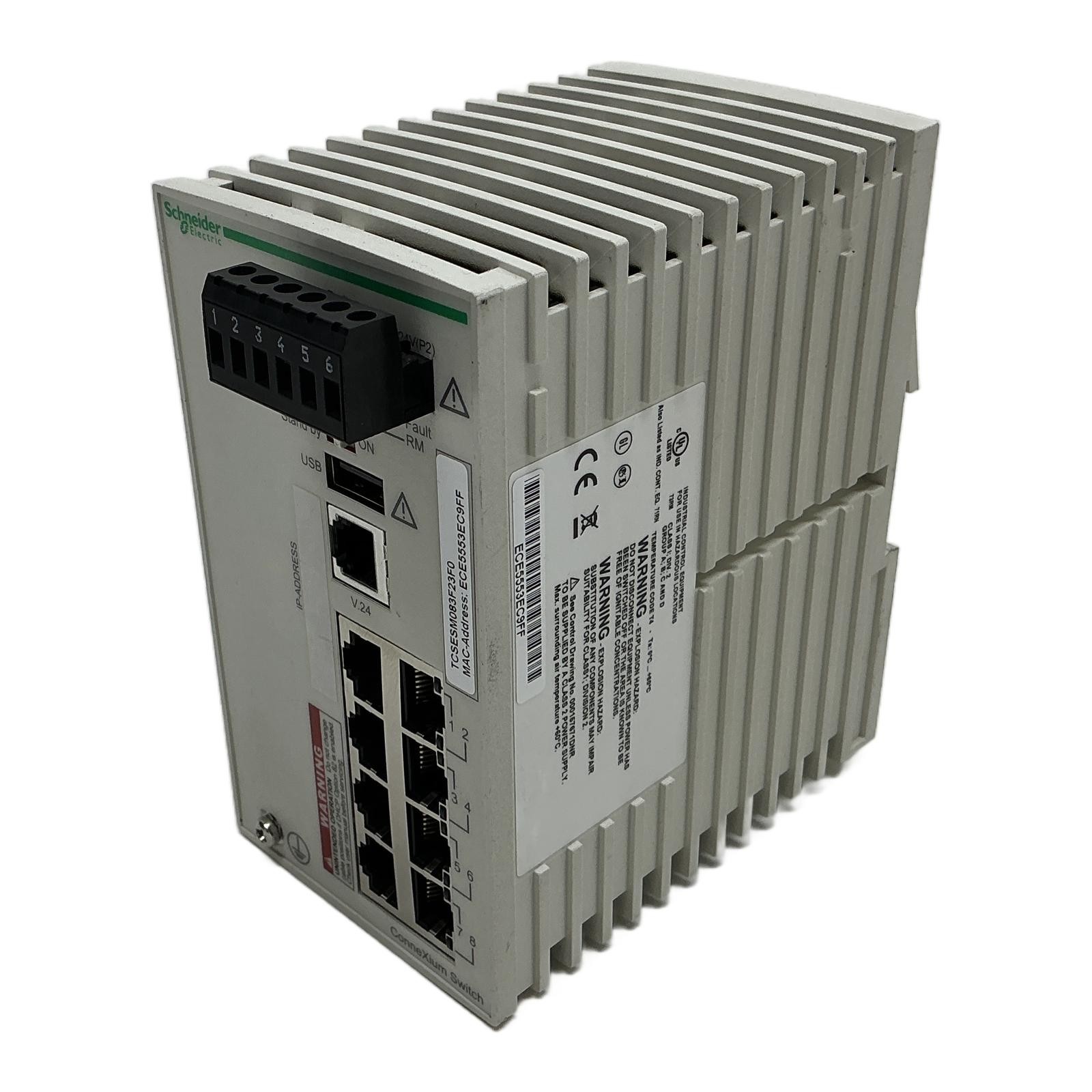 TCSESM083F23F0 SCHNEIDER ELECTRIC, Schneider Electric Managed Ethernet Switch...
